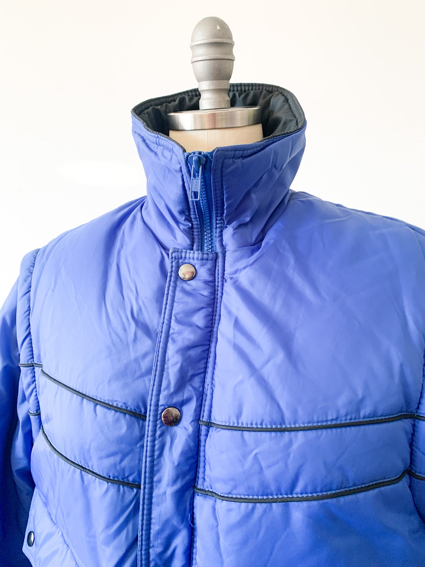 80s Arctic Circle Blue Puffer Coat/Vest