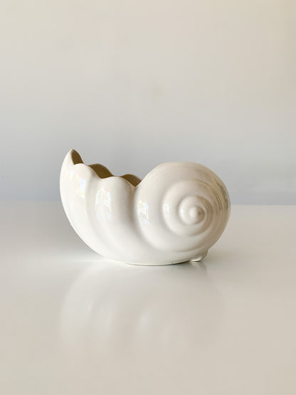 Vintage Ceramic Shell Planter