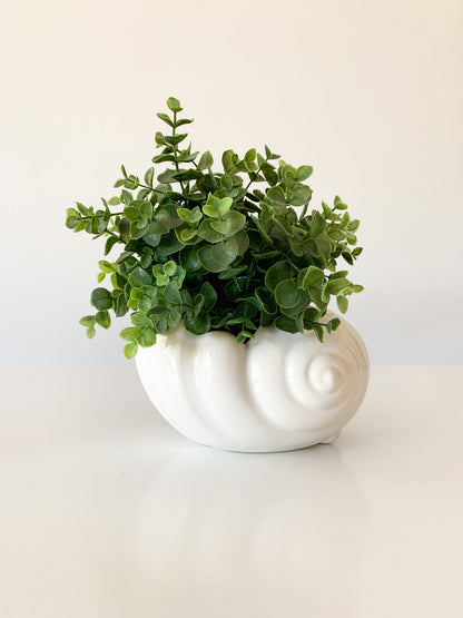 Vintage Ceramic Shell Planter