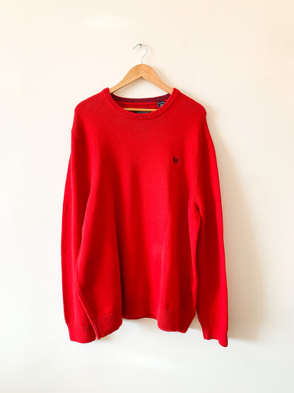 90s Chaps x Pep Red Sweater