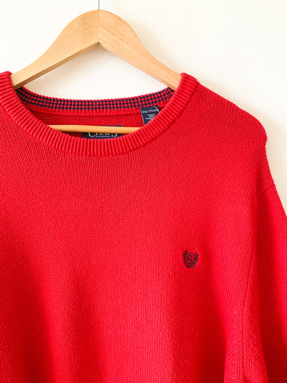 90s Chaps x Pep Red Sweater