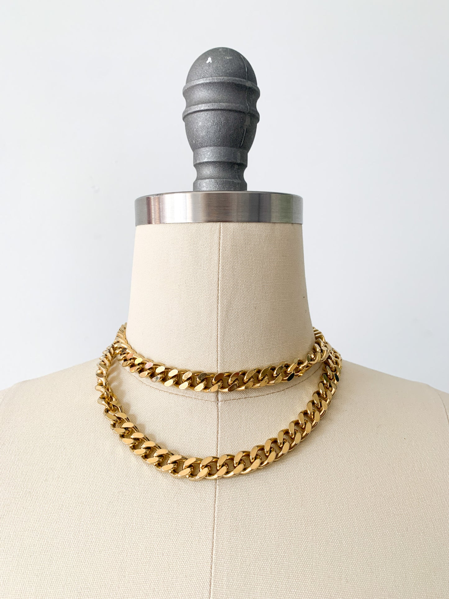 Vintage Gold Cuban Link Necklace