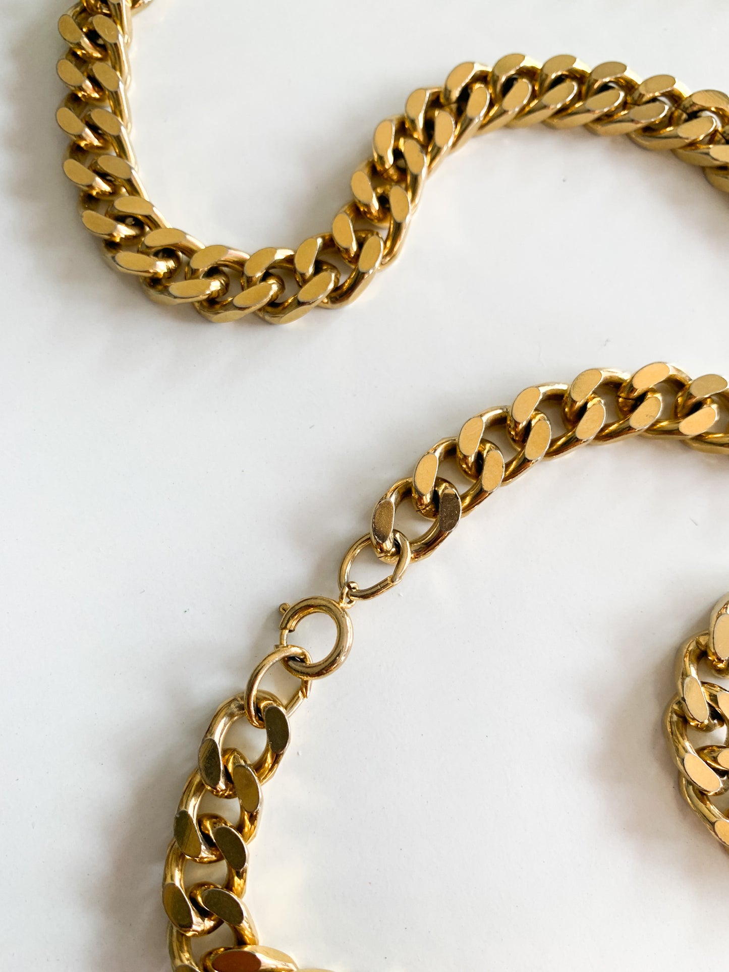 Vintage Gold Cuban Link Necklace