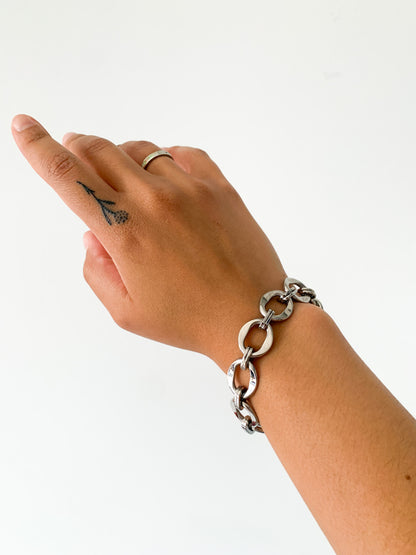 Stainless Steel Chainlink Toggle Bracelet