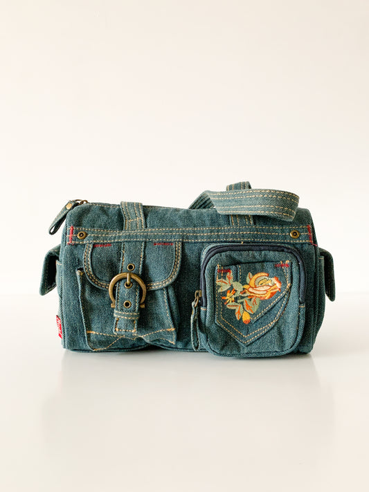 Y2K Mudd Denim Stitch Bag