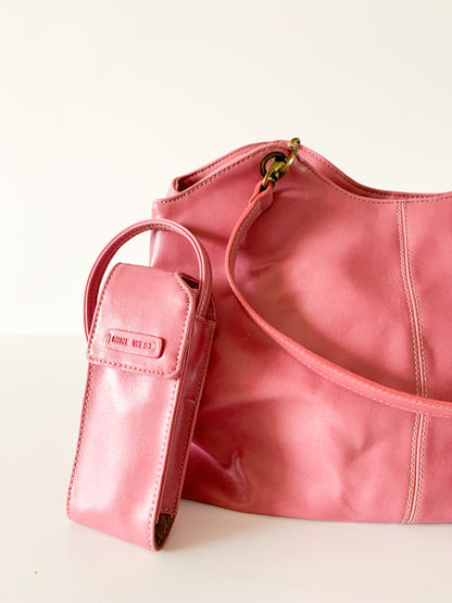 Y2K Pink Vegan Leather Bag