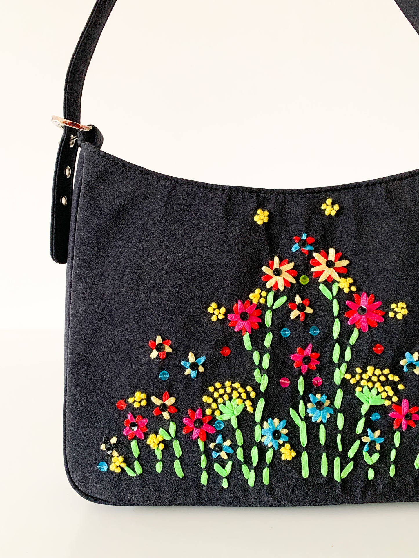 Y2K Ribbon Floral Bag