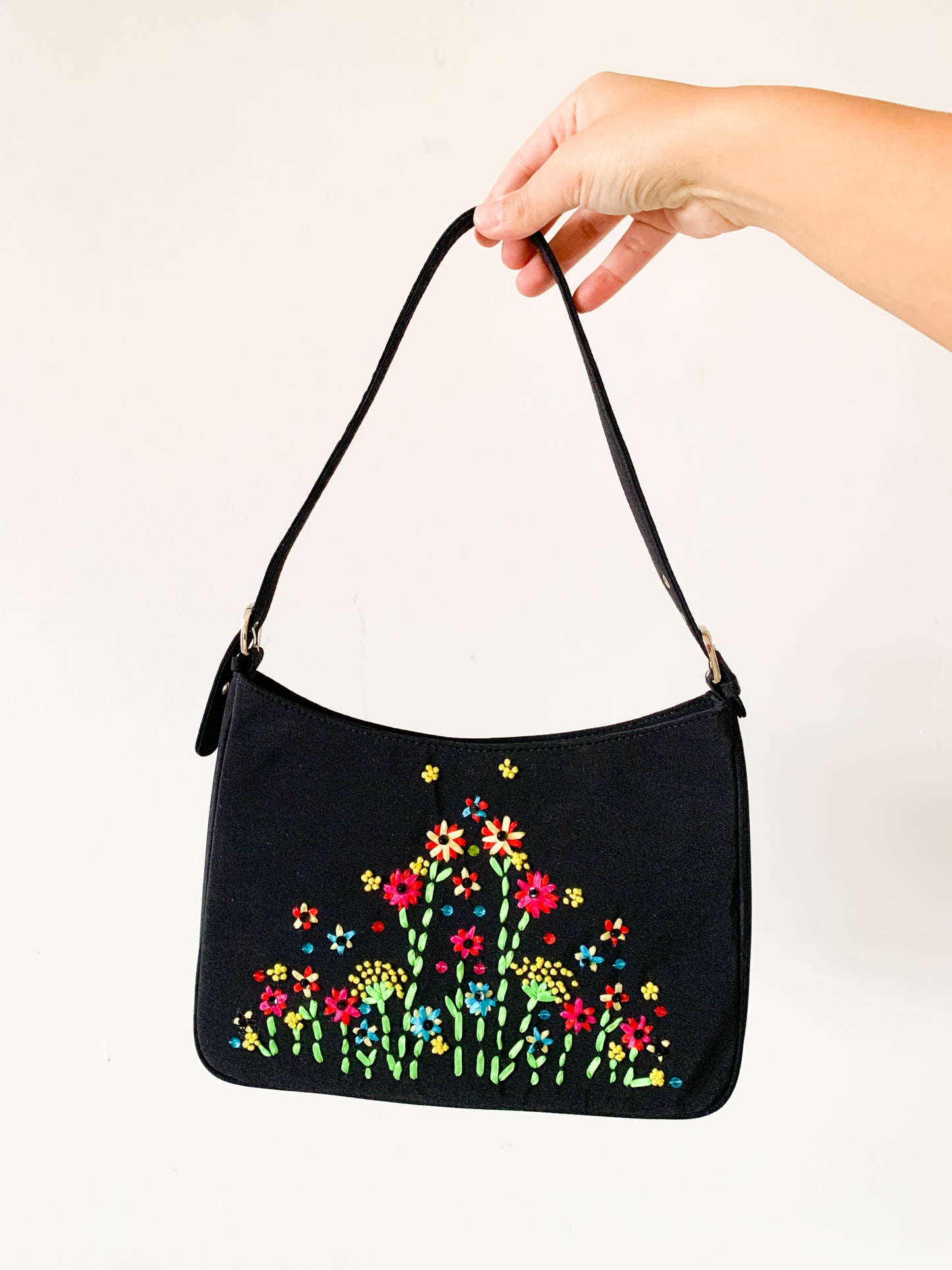 Y2K Ribbon Floral Bag