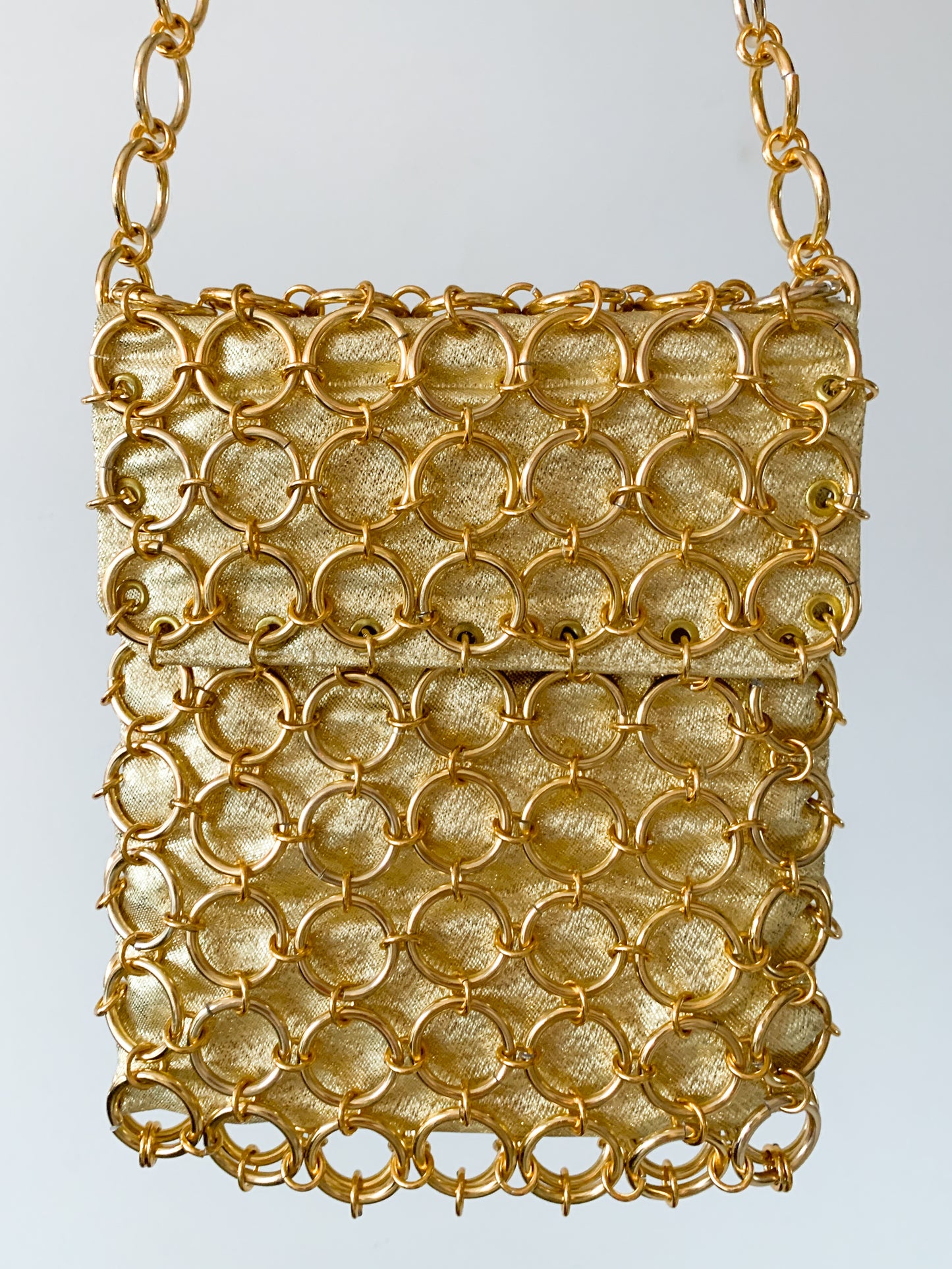 Vintage Gold Chainlink Evening Bag