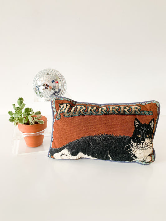 Vintage Purrrrrr... Pillow