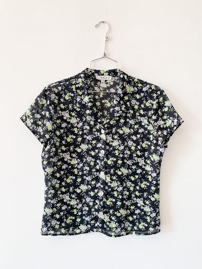 Rampage Floral Collared Top