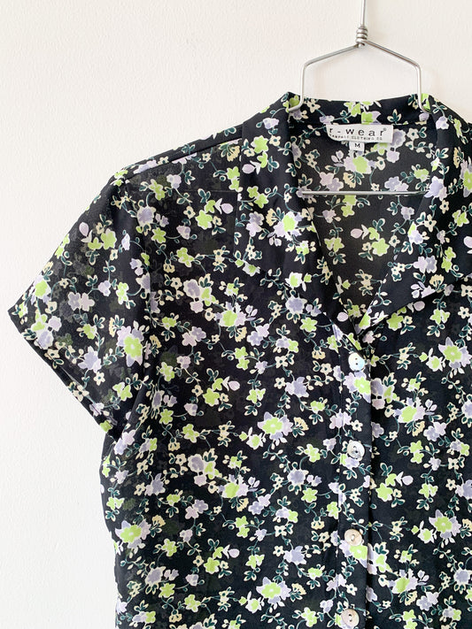 Rampage Floral Collared Top