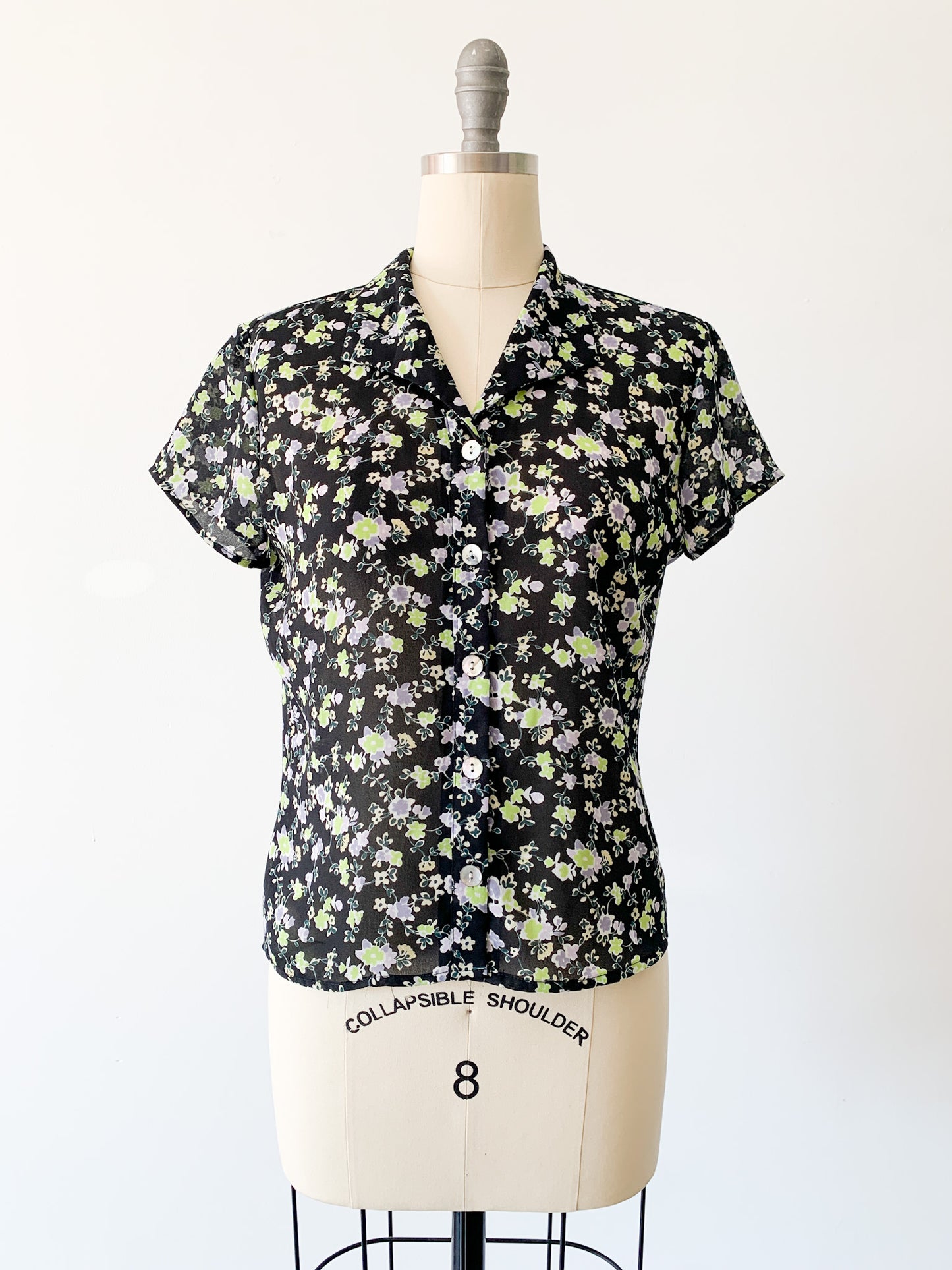 Rampage Floral Collared Top