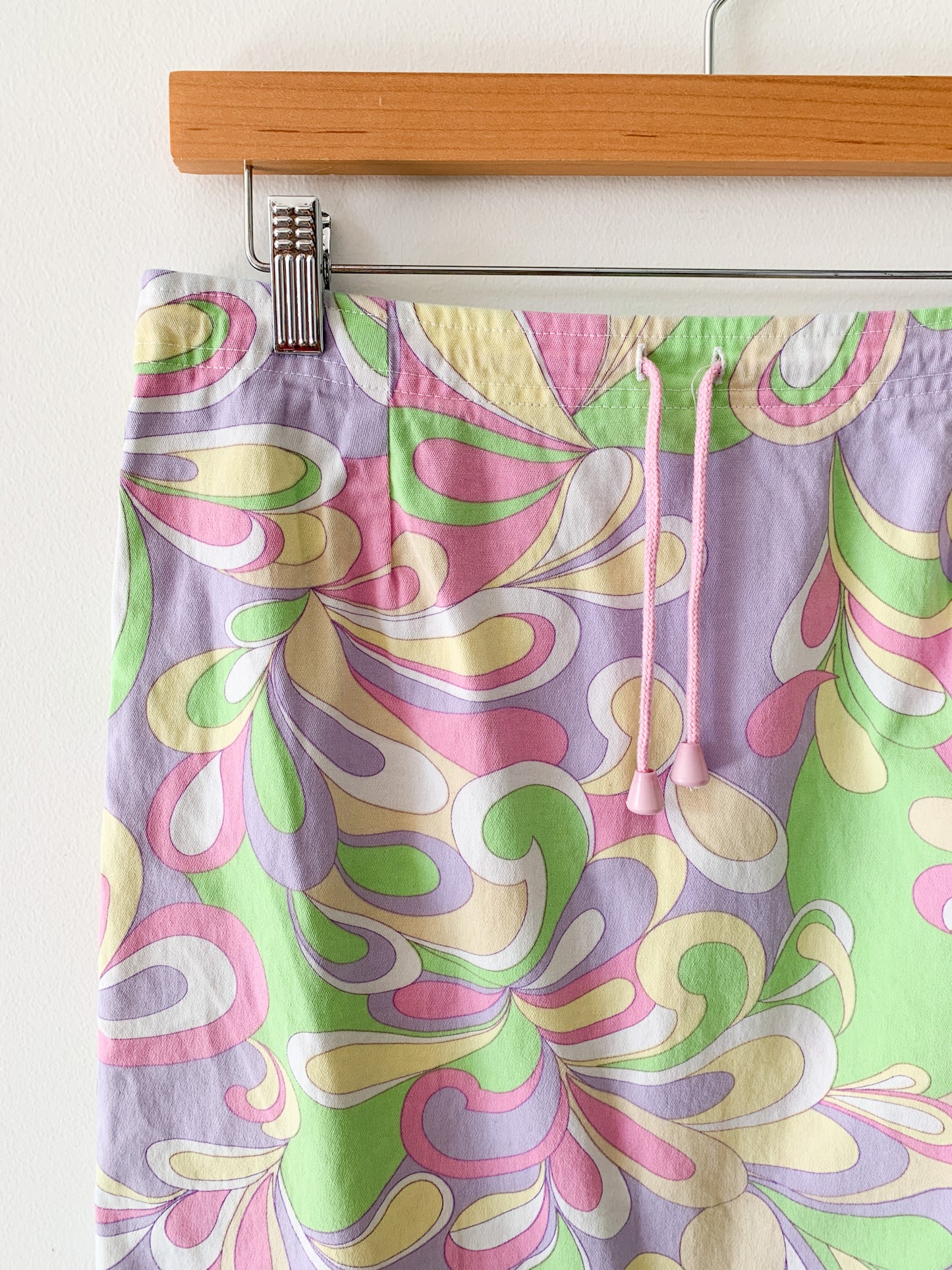 Groovy Pastel Drawstring Skirt