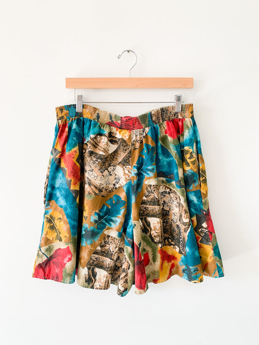 Connections Tropical Leopard Shorts