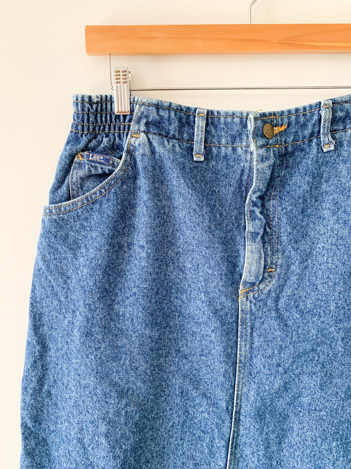 Lee Dark Wash Denim Skirt