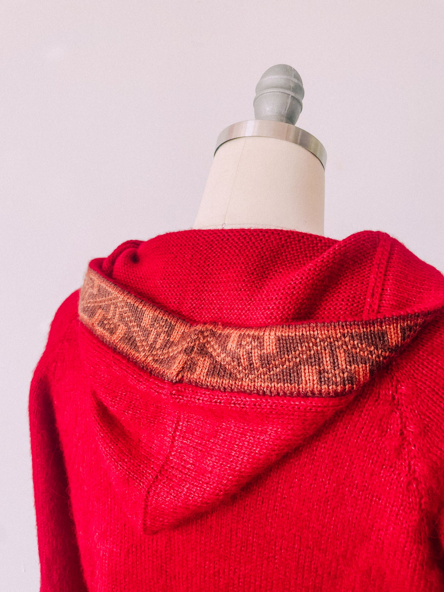 1970s Red Tunic Sweater