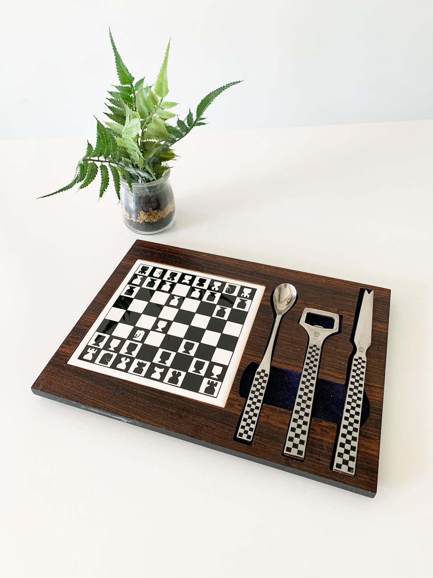 MCM Checkered Bar Tool Tray