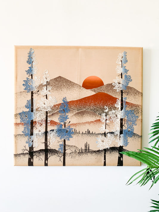 MCM Forrest Sunset Canvas Art