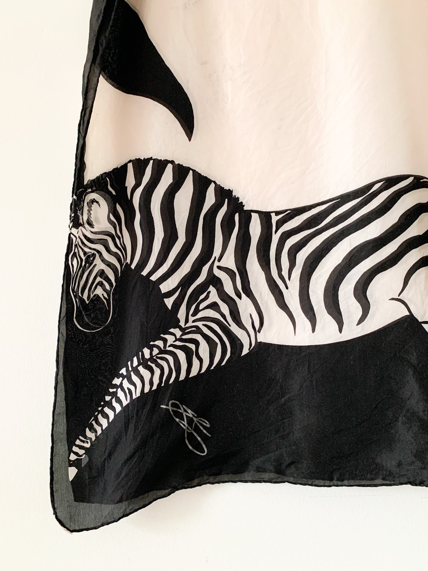 B+W Zebra Silk Scarf