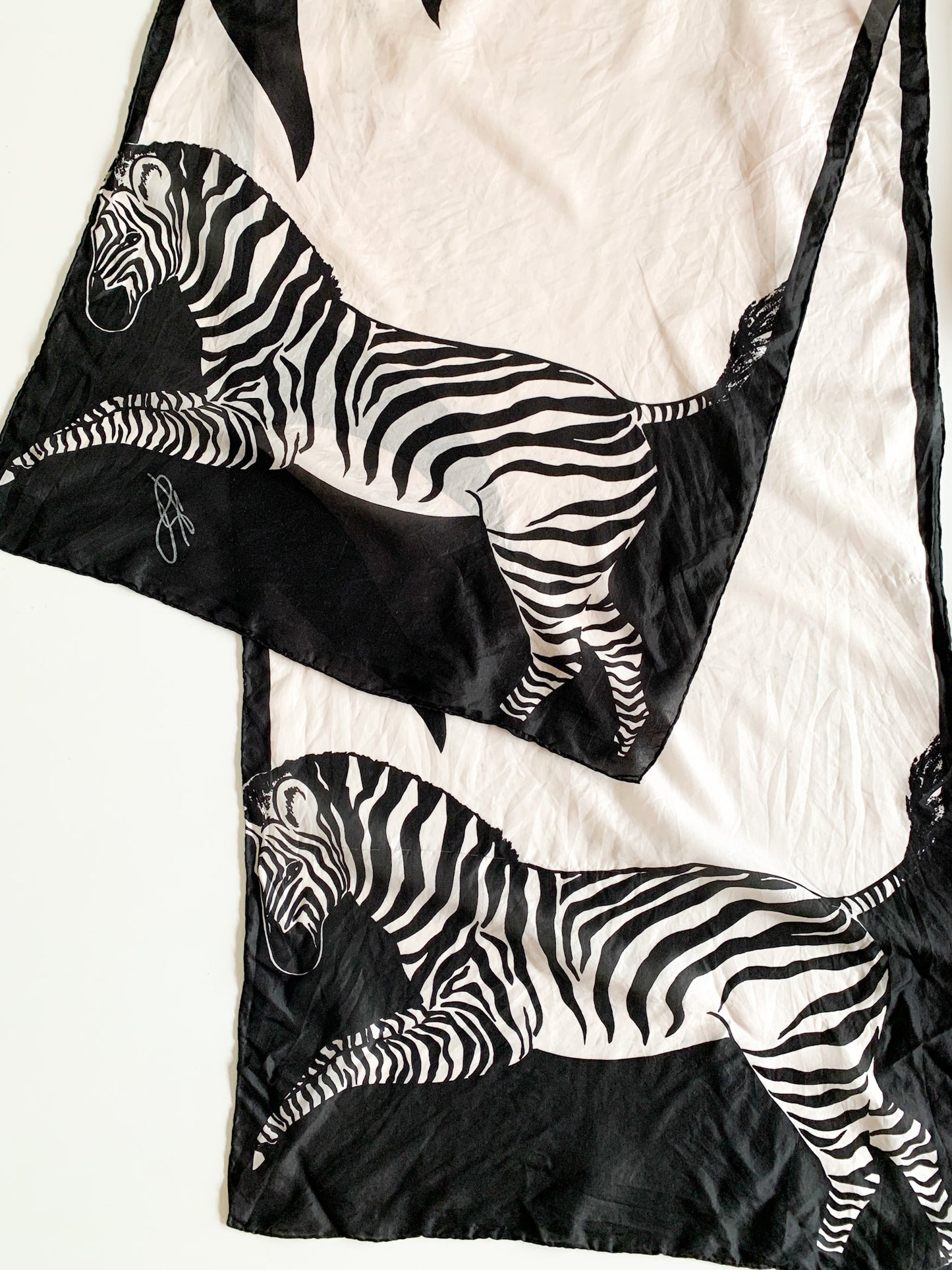 B+W Zebra Silk Scarf