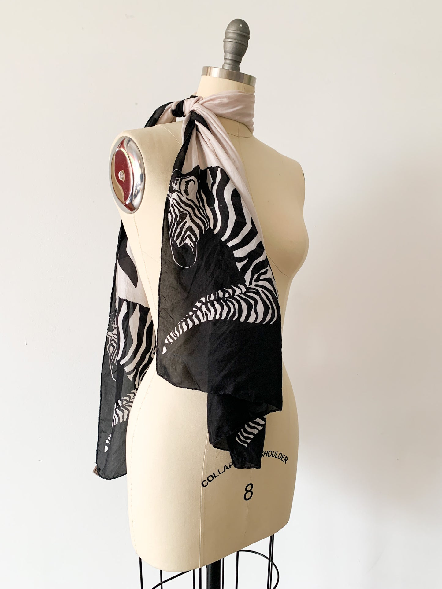 B+W Zebra Silk Scarf