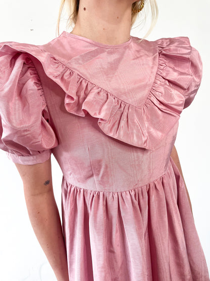 NWT Batsheva Pink Ruffle Dress