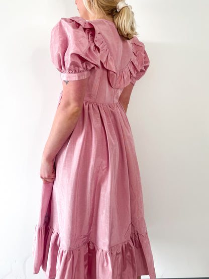 NWT Batsheva Pink Ruffle Dress