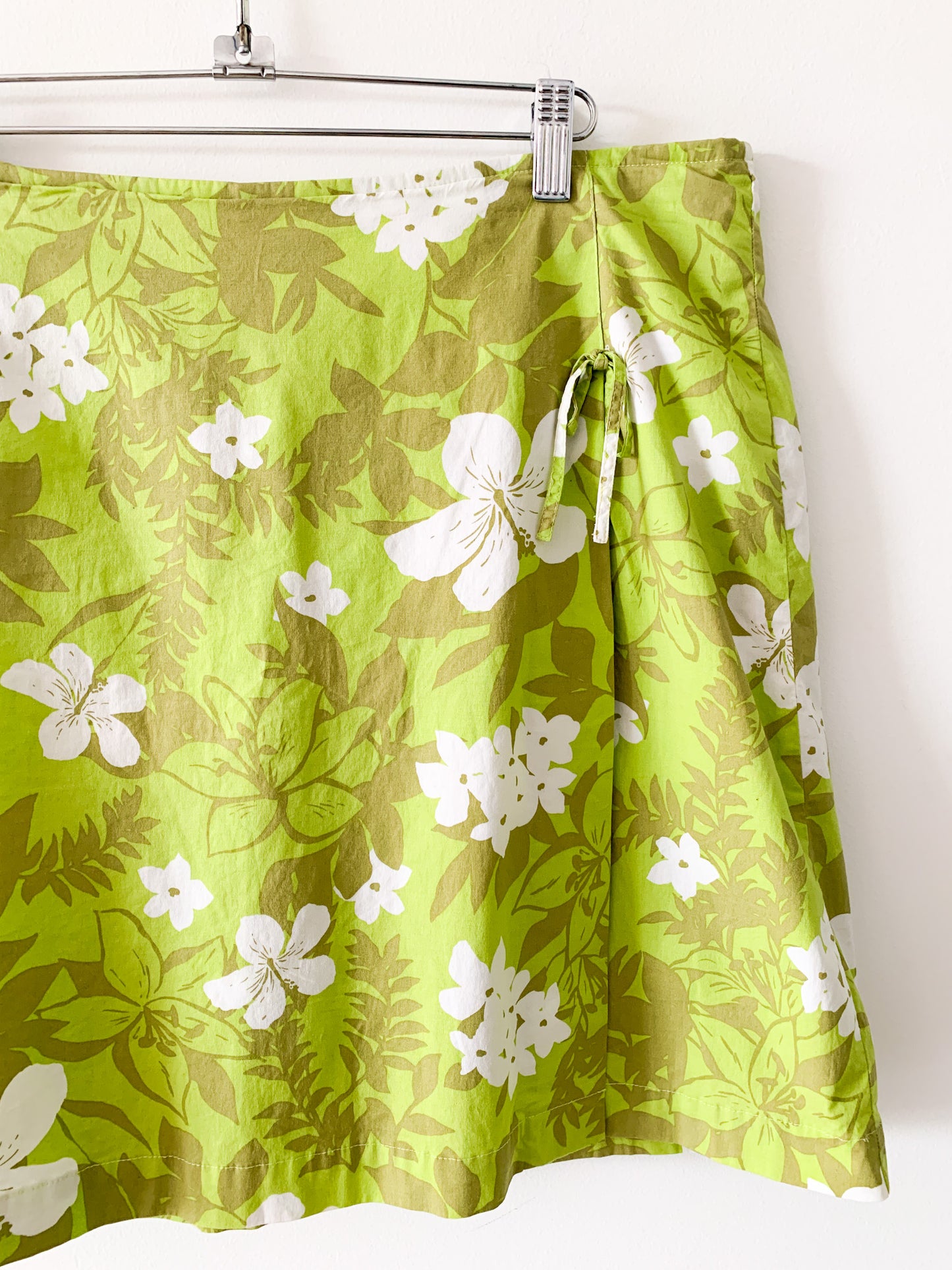 Lime Tropical Floral Skort