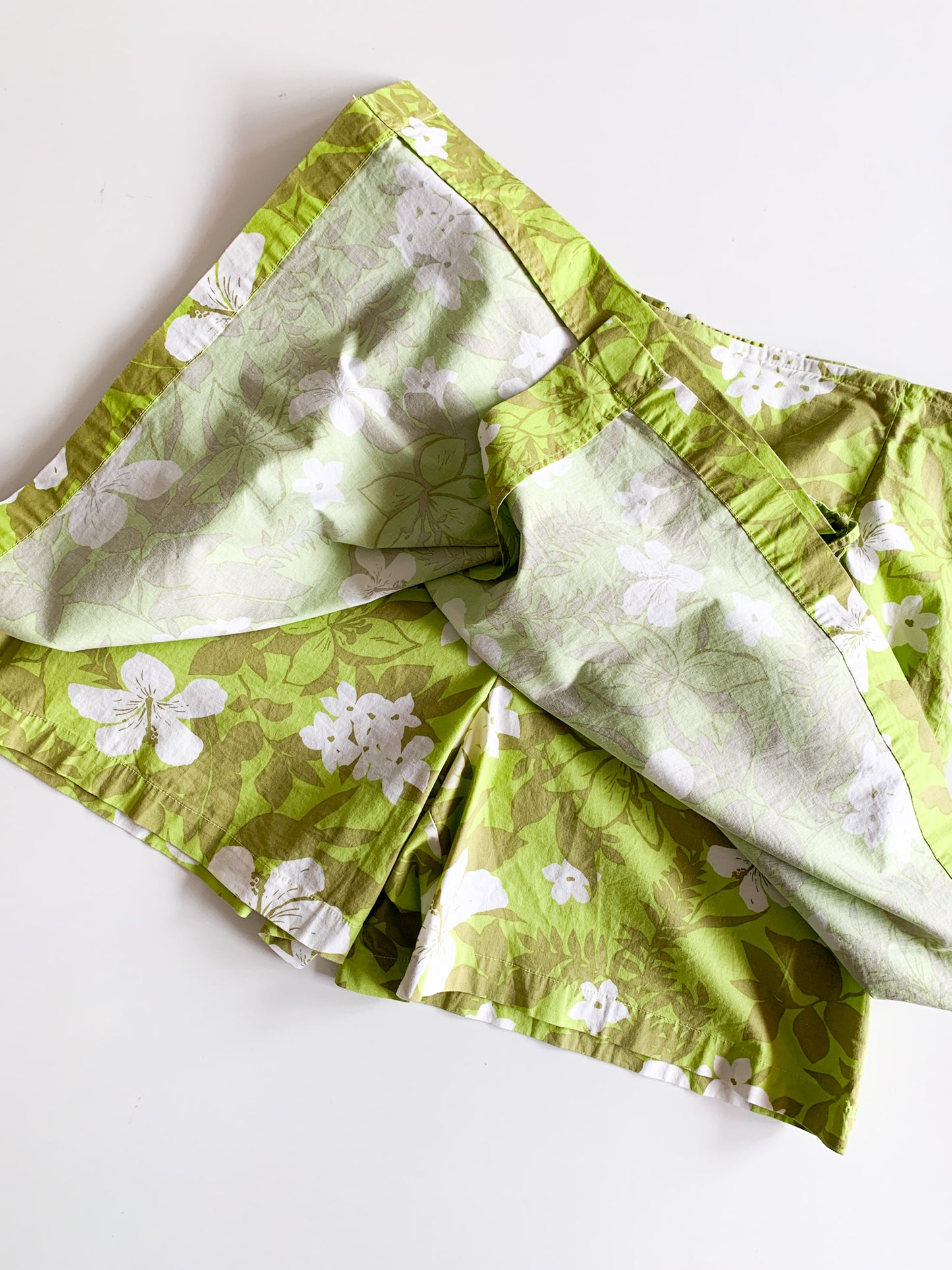 Lime Tropical Floral Skort