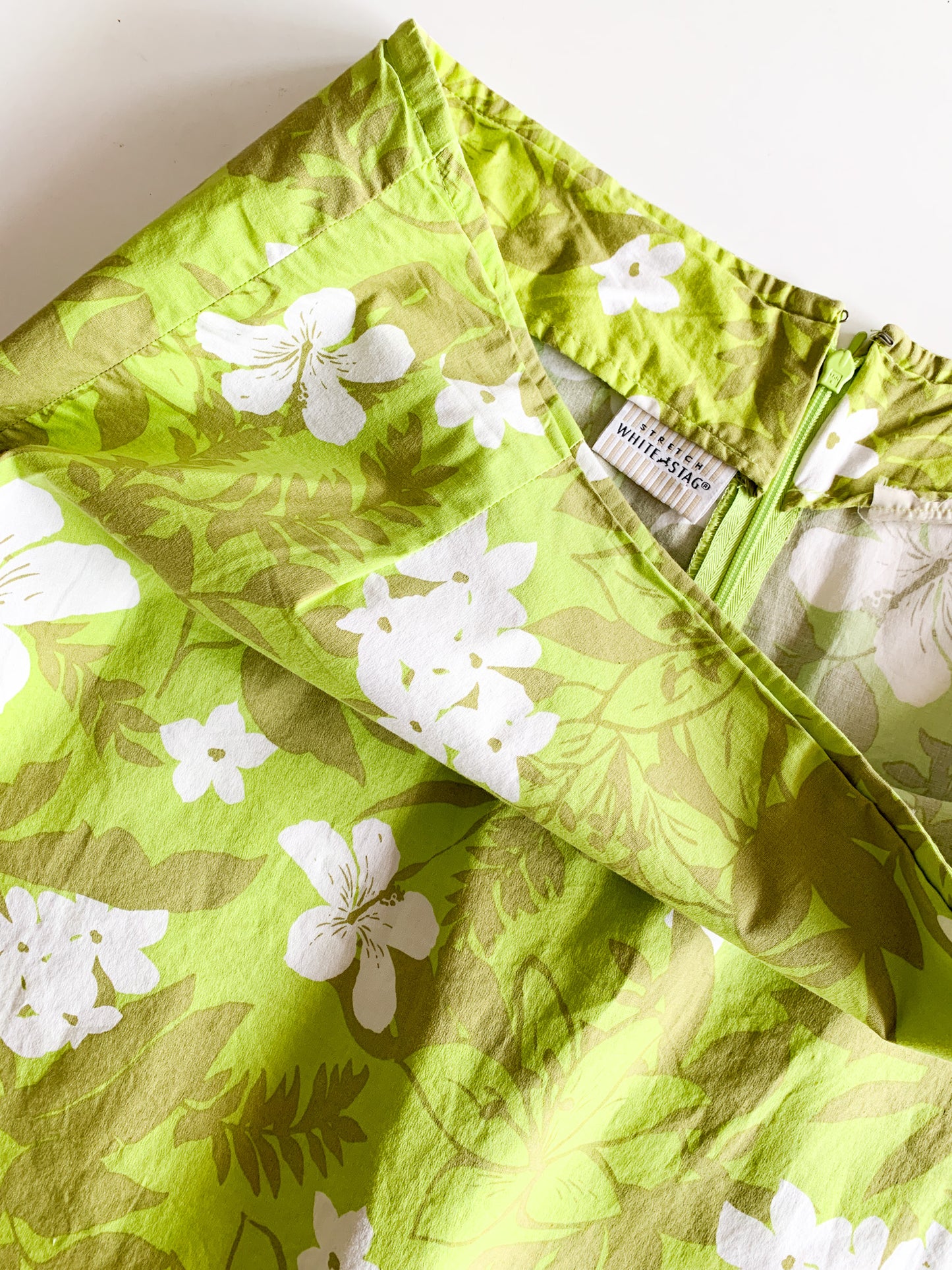 Lime Tropical Floral Skort