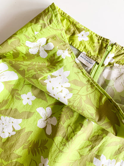 Lime Tropical Floral Skort