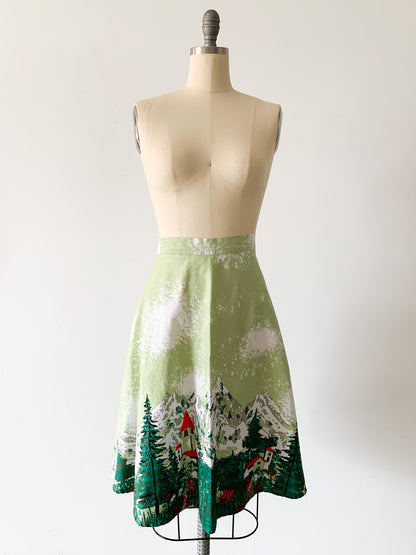 Scenic Mountain Range Skirt