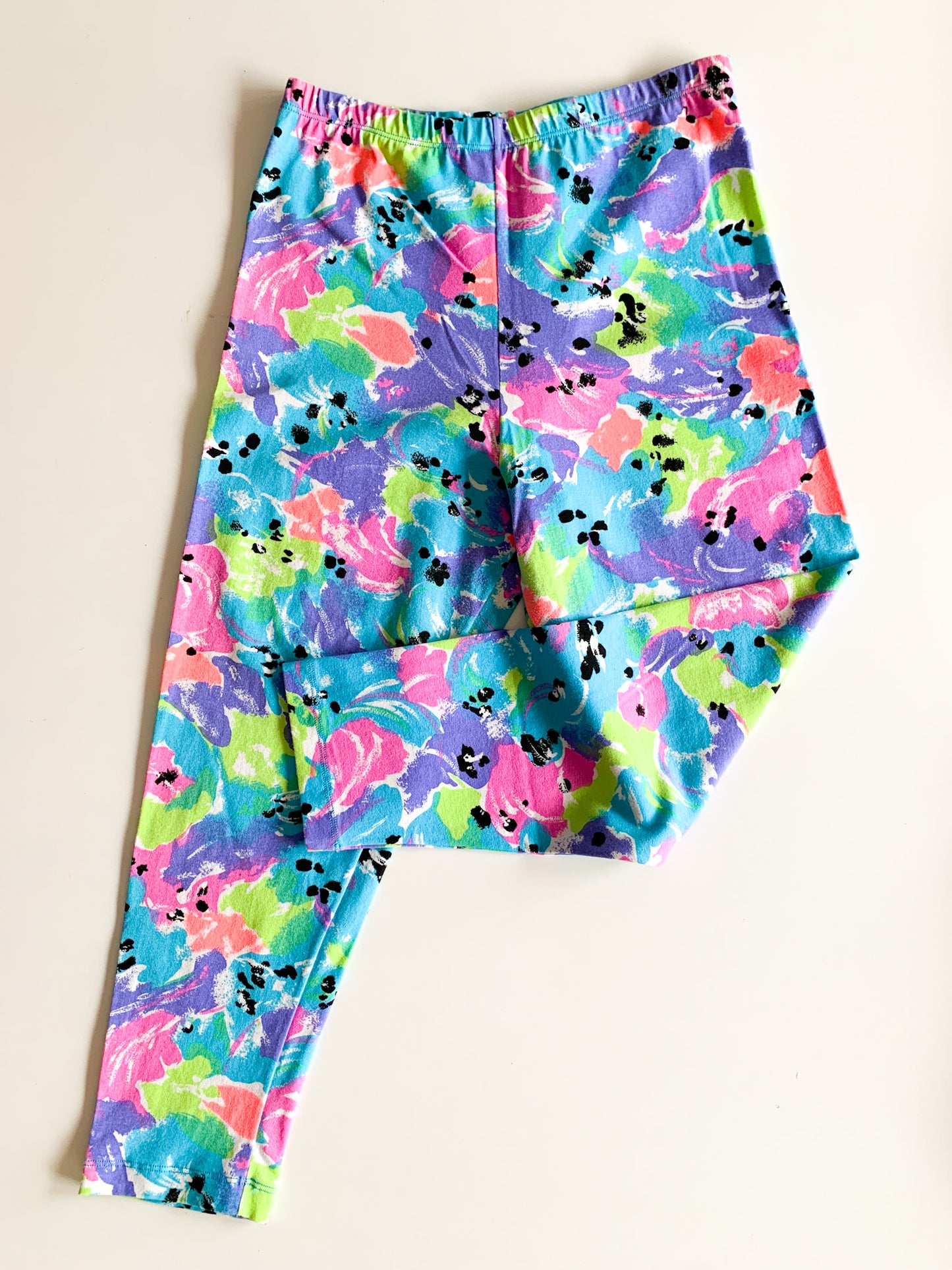 Neon Brushed Floral Leggings