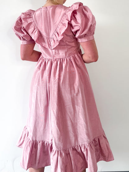 NWT Batsheva Pink Ruffle Dress