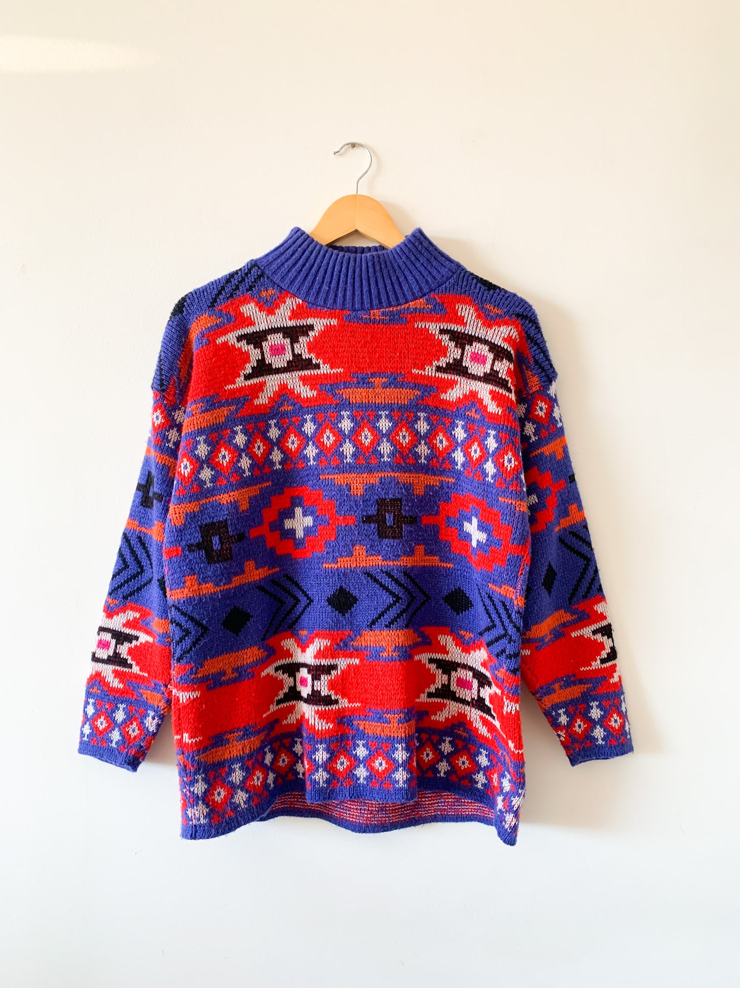 80s Croquet Club Geometric Sweater