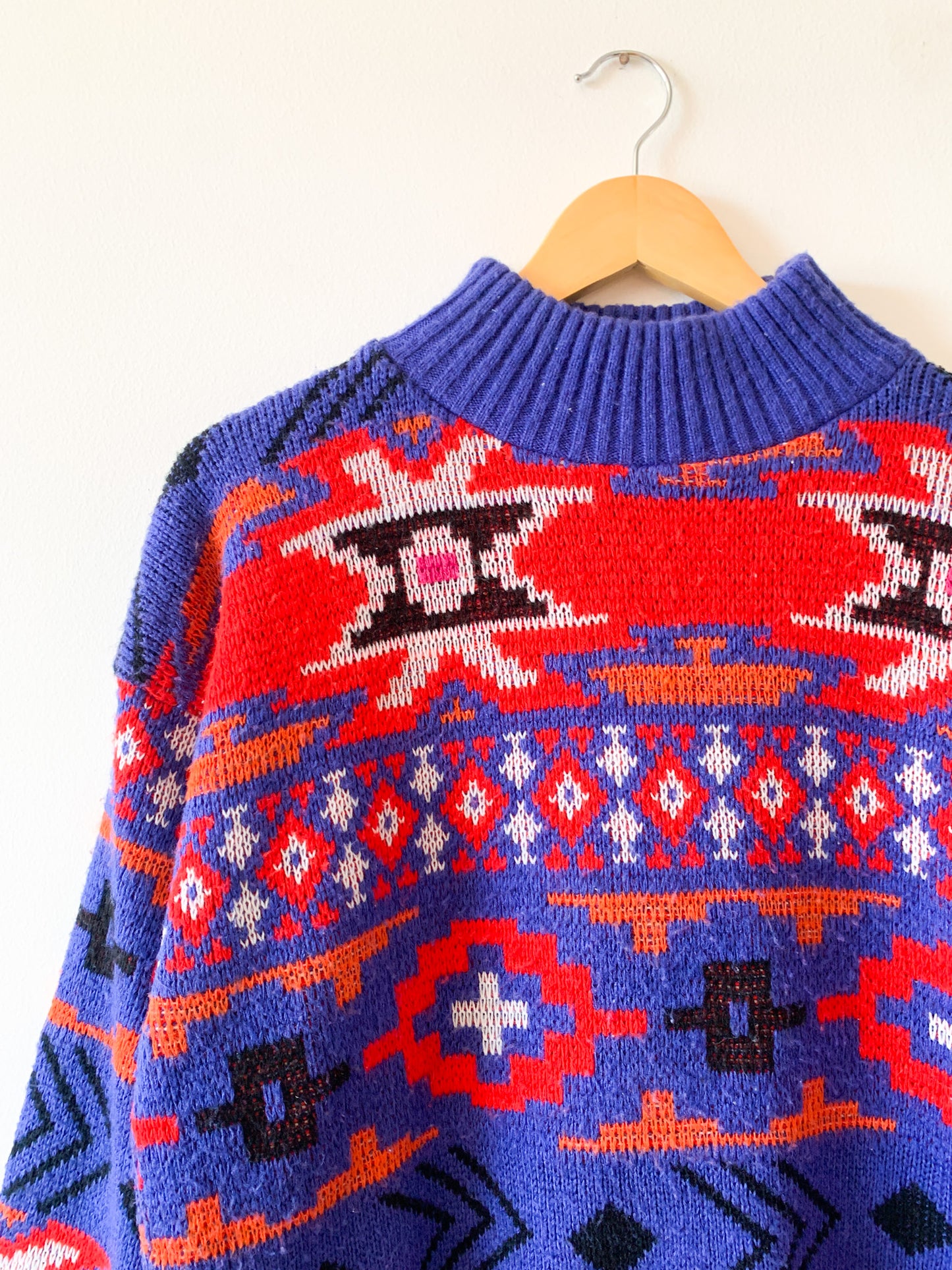 80s Croquet Club Geometric Sweater