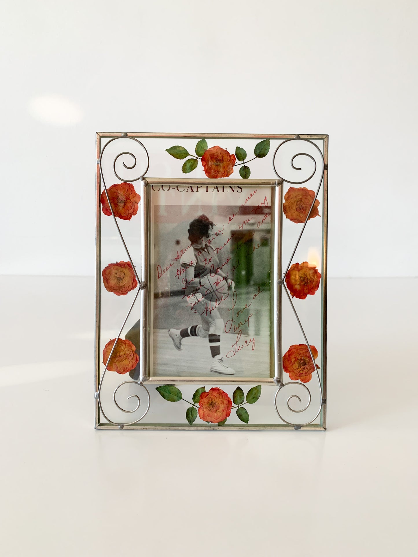 Vintage Pressed Floral Frame