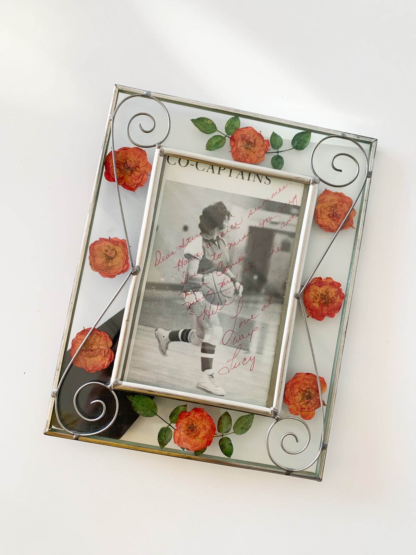 Vintage Pressed Floral Frame