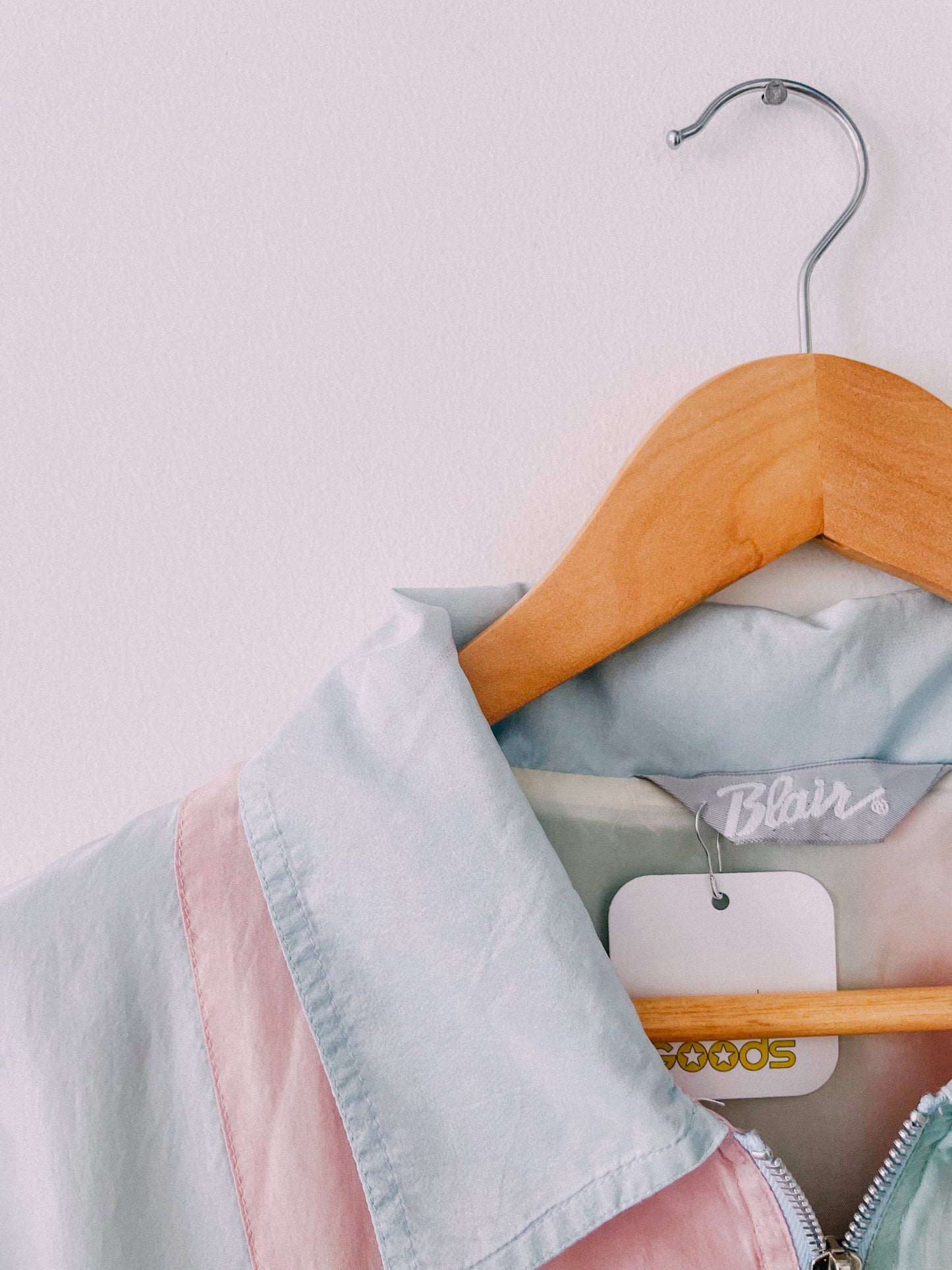 1990s Pastel Silk Track Jacket