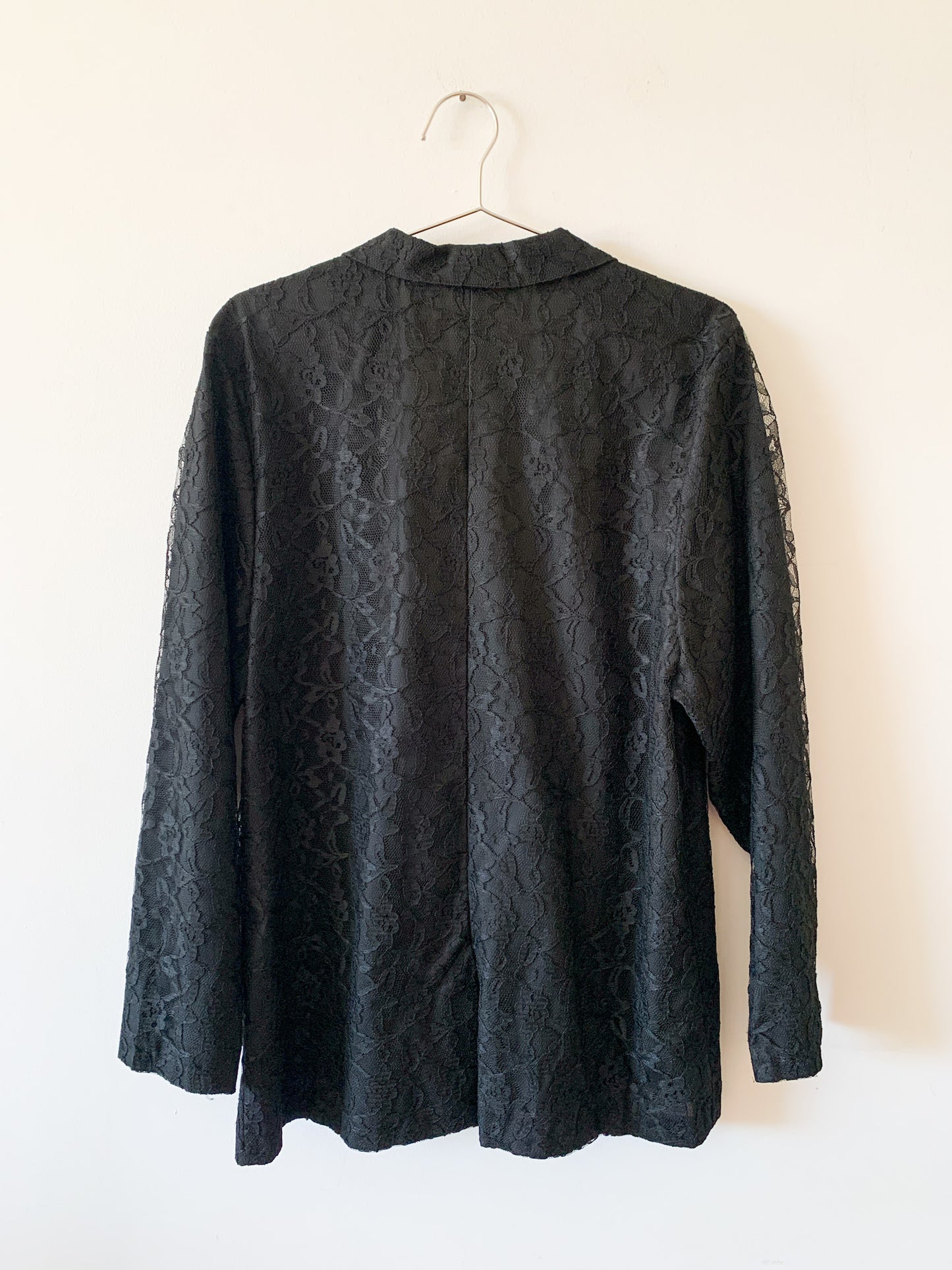 80s Black Lace Blazer