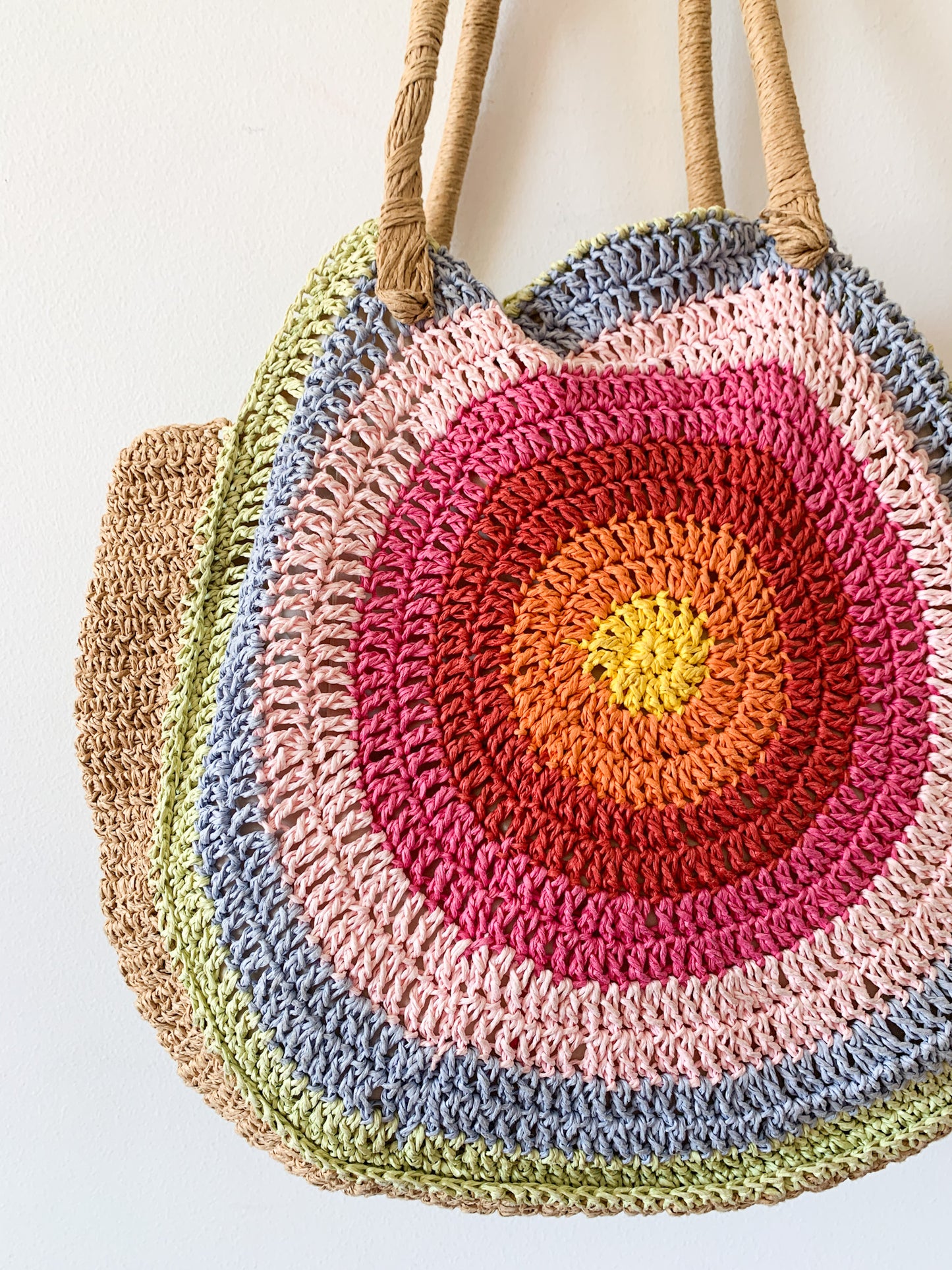 Y2K Rainbow Woven Tote