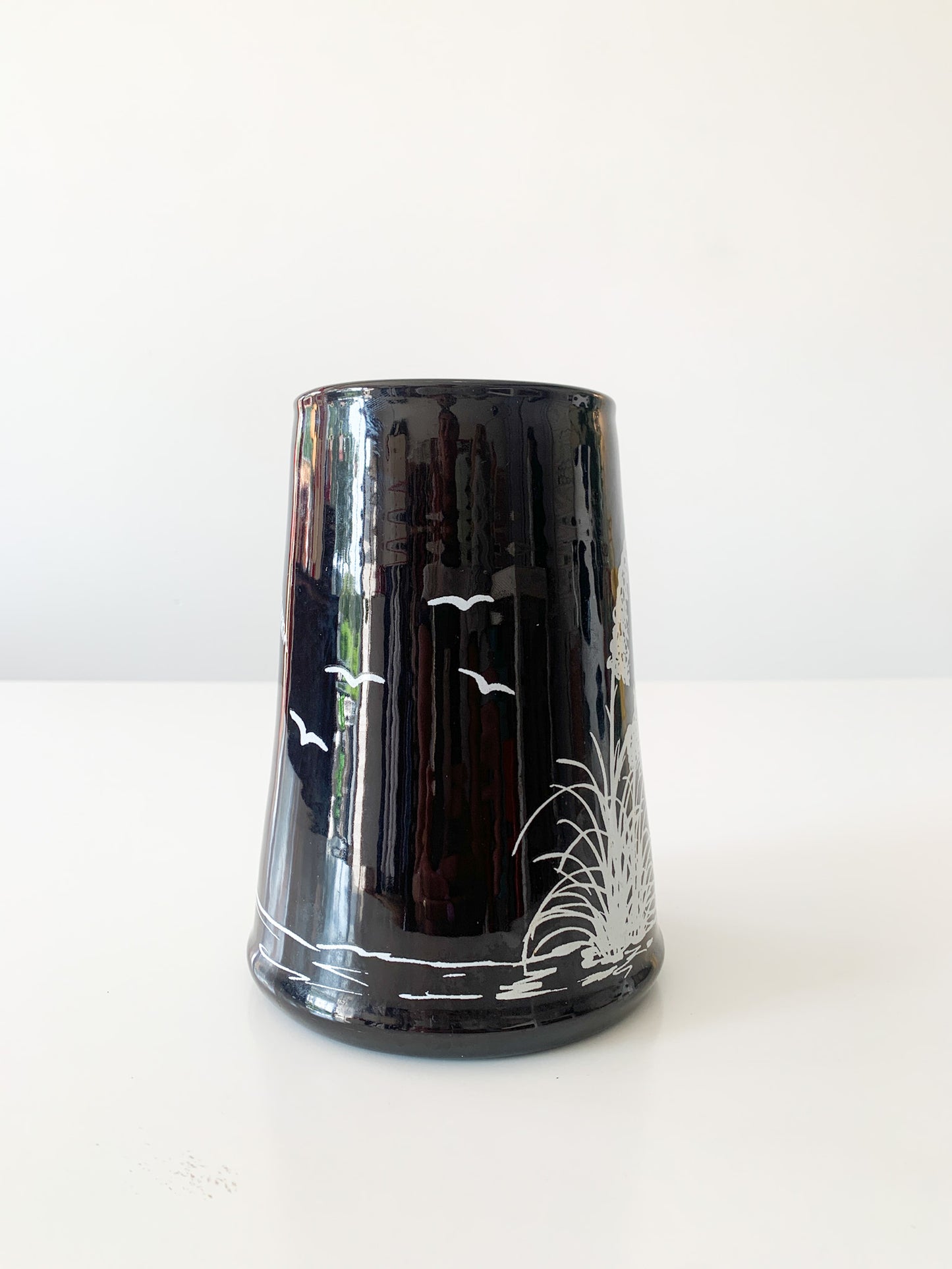 MCM Ceramic Wheatgrass Vase