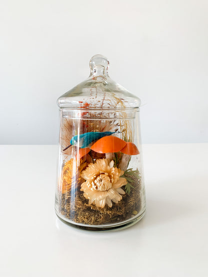 MCM Rustic Floral Terrarium