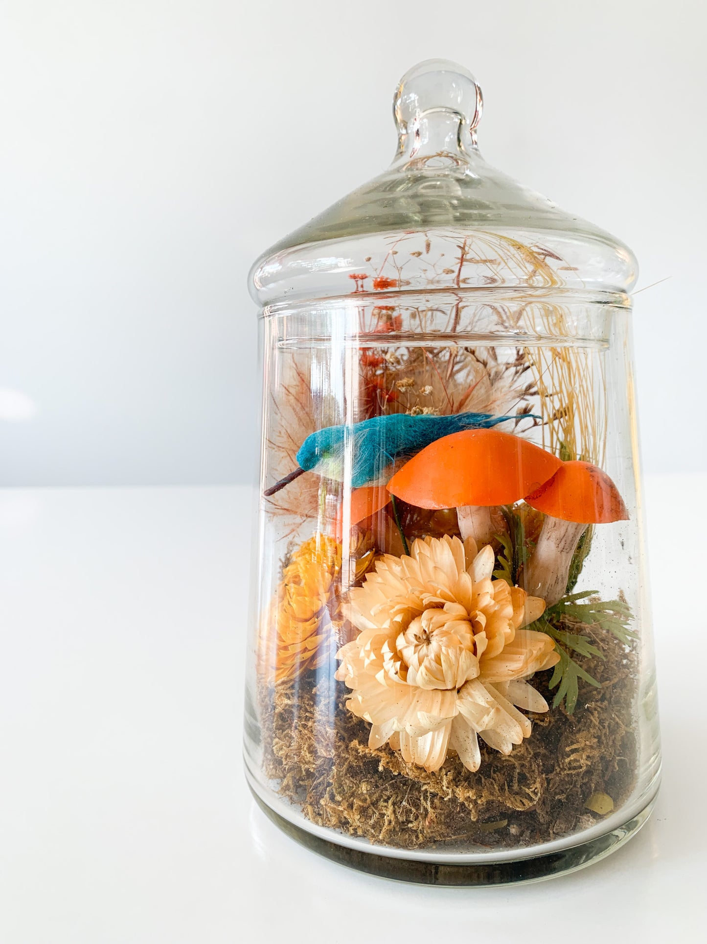 MCM Rustic Floral Terrarium