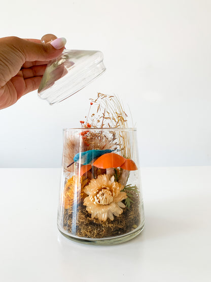 MCM Rustic Floral Terrarium