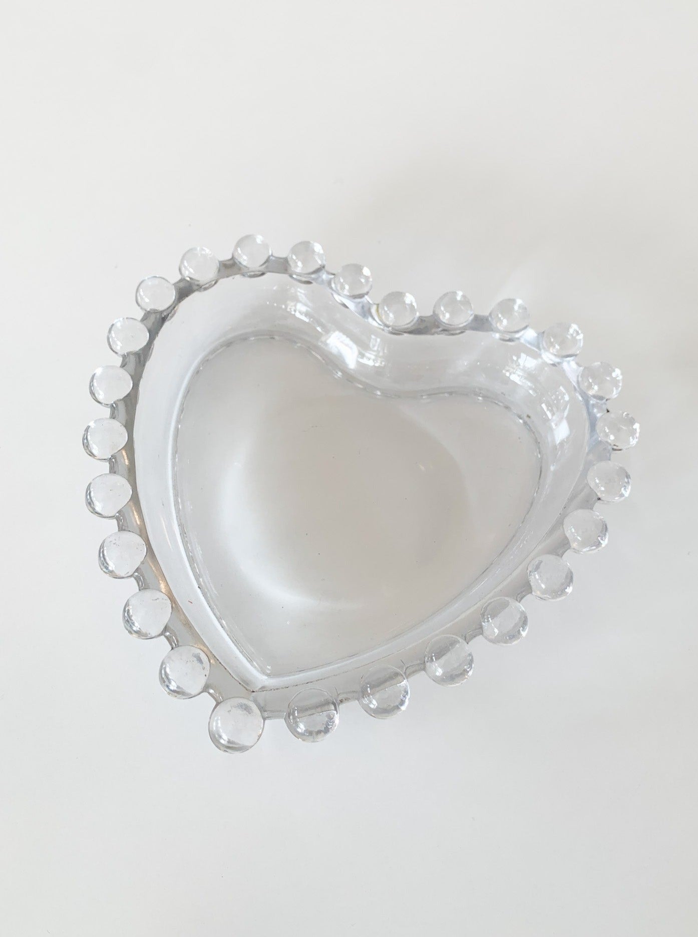 Bubble Glass Heart Dish