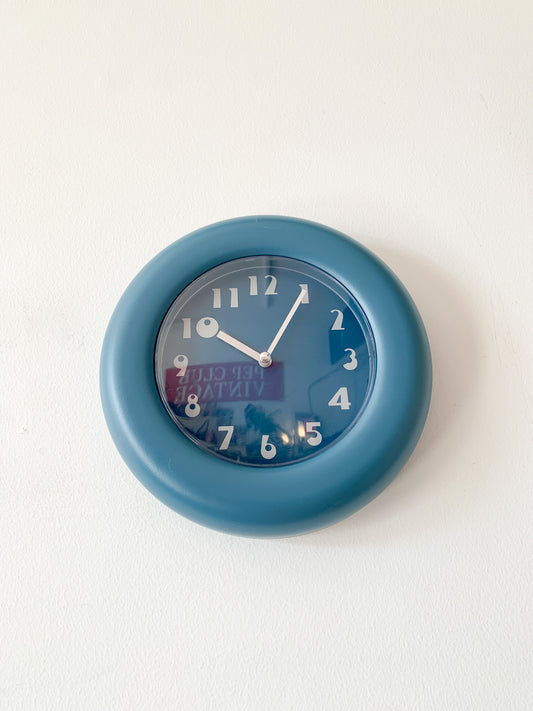 Vintage Retro Blue Wall Clock