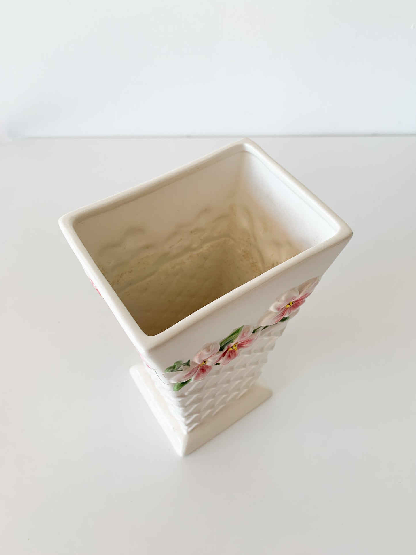 Vintage Floral Ceramic Vase