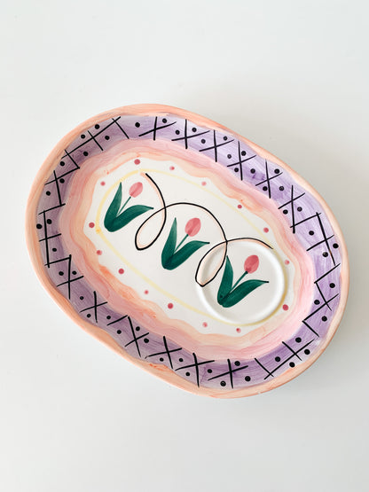 Vintage Ashley Tulip Ceramic Tray